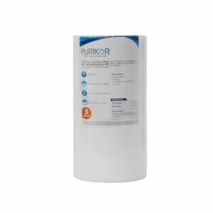FILTRO CARTUCHO DE POLIPROPILENO TERMOFUSIONADO MARCA PURIKOR CON DIMENSIONES DE 4.5" X 10" PARA FILTRADO DE 5 MICRAS